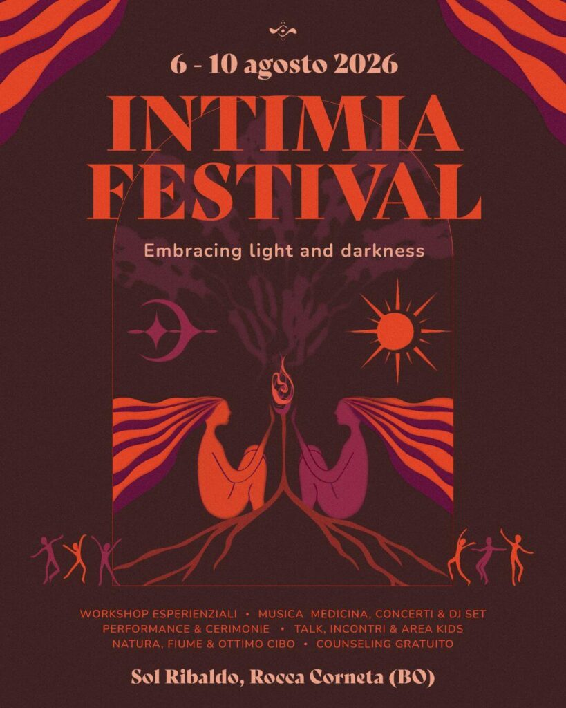Locandina Intimia Festival Agosto Italia Trasformazione Luci e Ombre